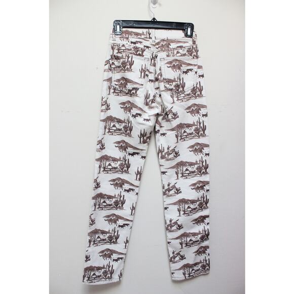 Reformation Sonora Cowboy Desert Sand Cowboy Western Straight Jeans Size 23 - Picture 4 of 6